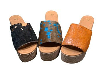 Derek cowhide leather platform sandal