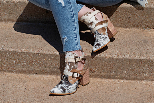 matt cowhide boot